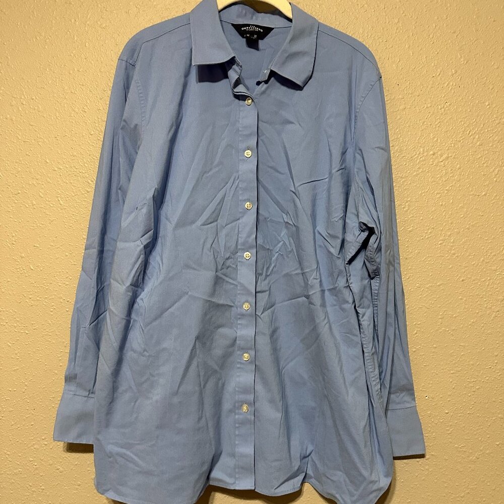 Lands End Button Down Long Sleeve Top